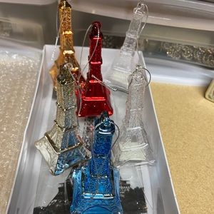 NEW $7 ea. Beautiful 6 Eiffel Tower Ornaments $7 each